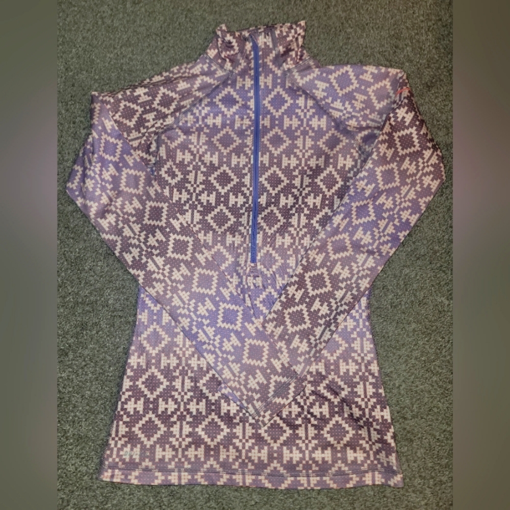 Women's‎ Nike Pro patterned half zip